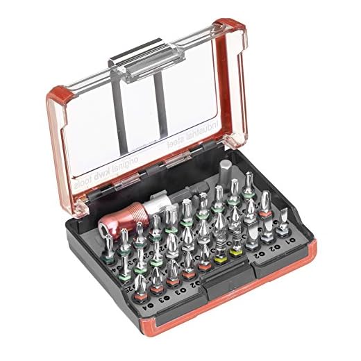 kwb Standard Bit-Box – 32-tlg. inkl. Bit-Halter, 1/4 Zoll Adapter und Sechskant Antrieb nach ISO 1173
