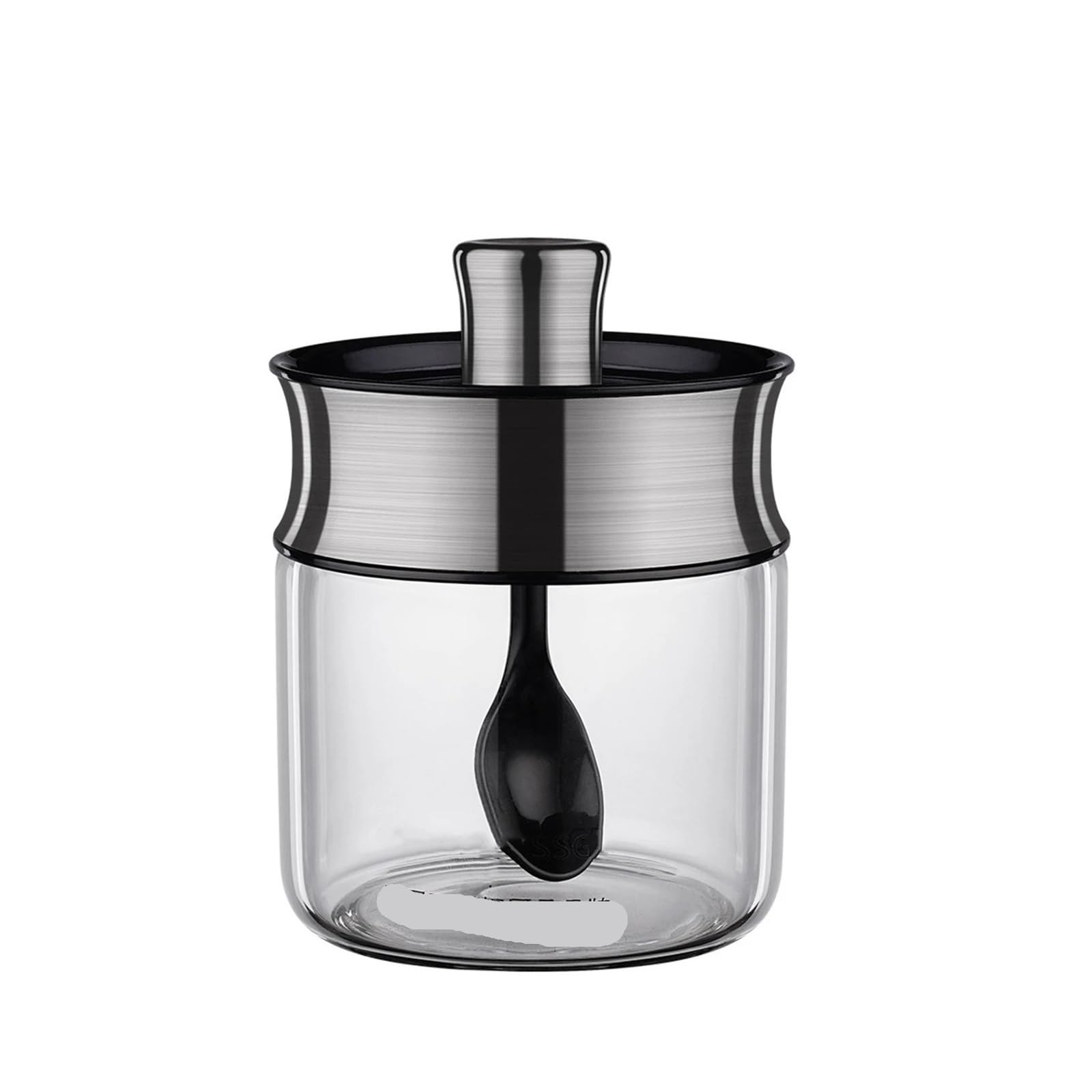 2 pz 304 In Acciaio Inox Borosilicato Ben Sigillato Contenitore di Condimento Zucchero Spezie Sale In Polvere 240 ml Vaso Da Cucina Per Condimento