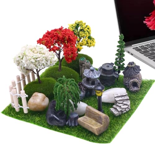 Kit de casa de hadas, kit de jardín de hadas para exteriores | para casa de hadas en artificial figuras en miniatura | Cosas en miniatura, figuras de jardín de hadas para la decoración del gi