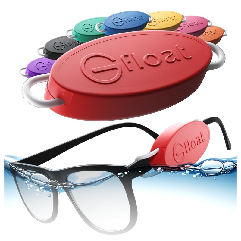 GFLOAT Floating Eyewear Retainer – Sunglasses &amp; Prescription Glasses Float, No Strap, Water Sports