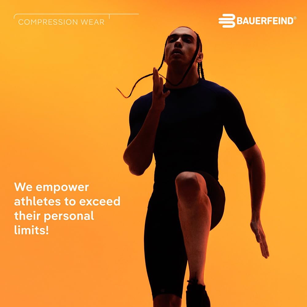 BAUERFEIND T-shirt de compression à manches courtes pour homme - Pour une meilleure circulation sanguine des muscles du torse et des bras - Polyamide et élasthanne