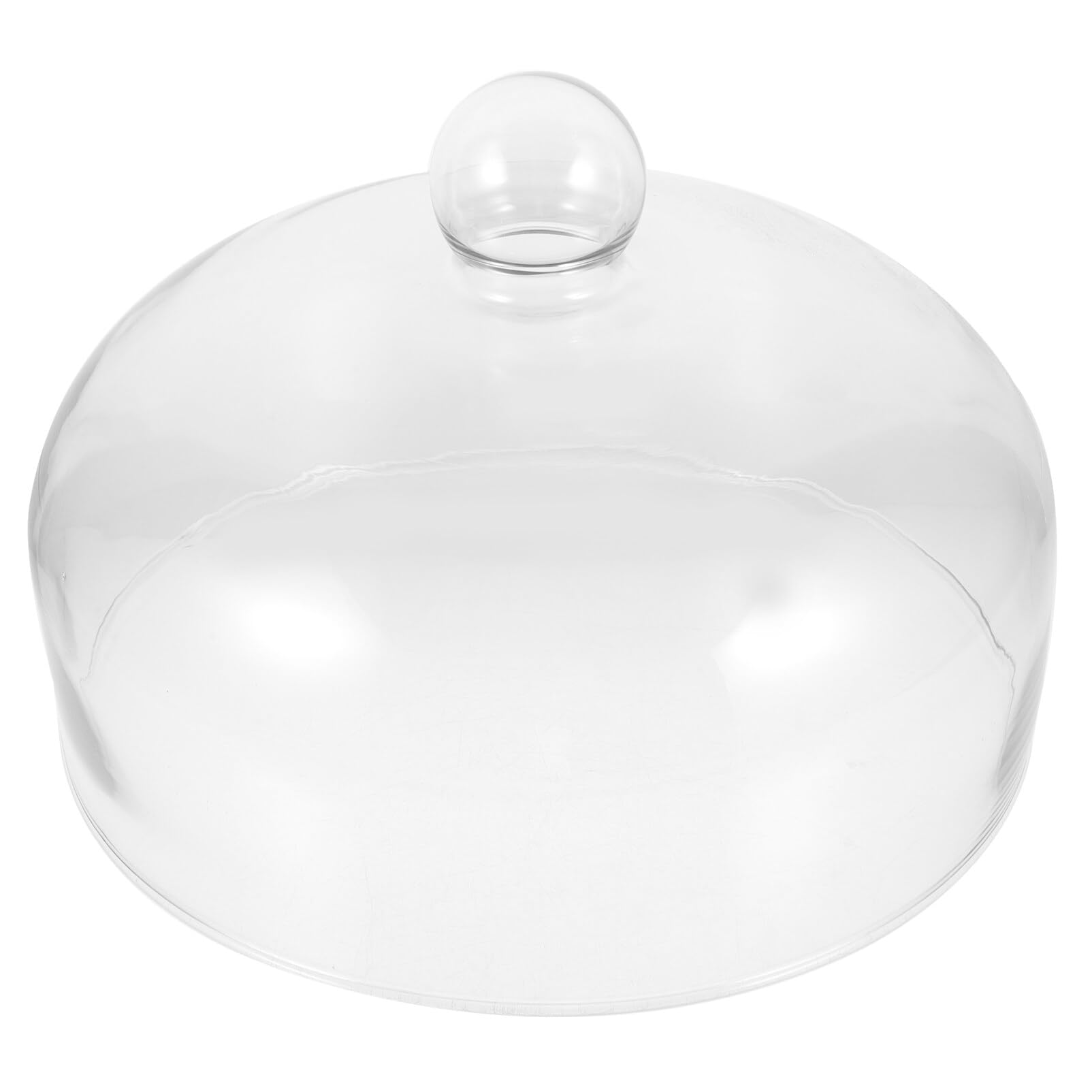 Yardwe Cubierta De Cúpula Para Tartas Cubierta De Cristal Para Exhibición De Tartas Con Asa Cubierta Transparente Para Platos De Comida Y Aperitivos Para Postres De Tartas (9 Pulgadas)