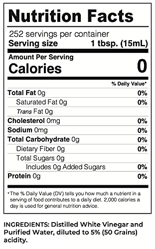 Lucy's Family Owned - Organic Apple Cider Vinegar & Natural White Vinegar Bundle (128Oz Bottles - 2 Total) #TOP7