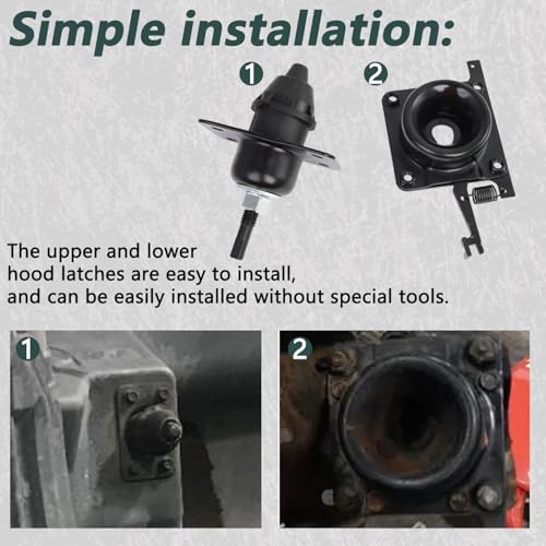VKVXCLON 4PCS Upper and Lower Latches & Hood Release Latch, Compatible with Volvo VN VNL Latches (2004-2018), for 20498998 8074938 20565619, for Driver and Passenger Side by VKVXCLON - Used condition - Image 6
