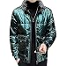 Produktbild HYWL Daunenjacke, Männermode neue Winterjacke Kragen kurzer Absatz hübsch glänzendes Fell,Grün,2XL