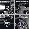 Misodo Electric Bike for Adults, 14" Folding Ebike, 500W Motor, 20-25MPH, 20-30 Miles, 48V Removable Battery, 3 Riding Modes, Shock Absorber, Electric Mini Bike for Adults Teens (20MPH, 25 Miles) #5
