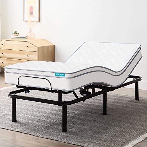Linenspa Twin Xl Adjustable Bed Base - Motorized Head And Foot Incline - Quick And Easy Assembly #TOP7