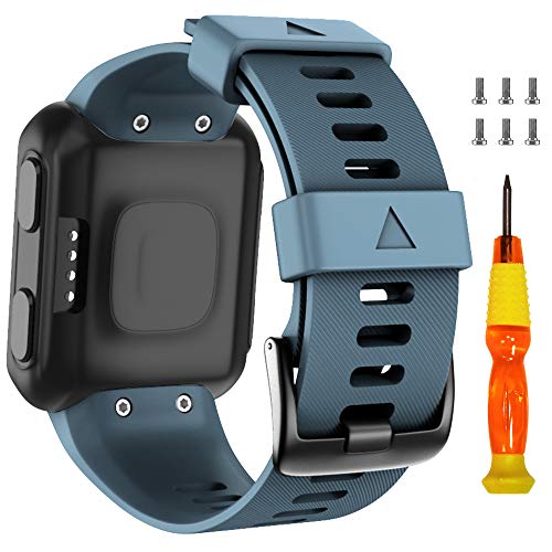 ANBEST Pulsera de Silicona Compatible con Forerunner 35 Correa, Pulsera Deportiva Reemplazable Adecuado para Forerunner 35/Approach S10 Smart Watch(Roca)