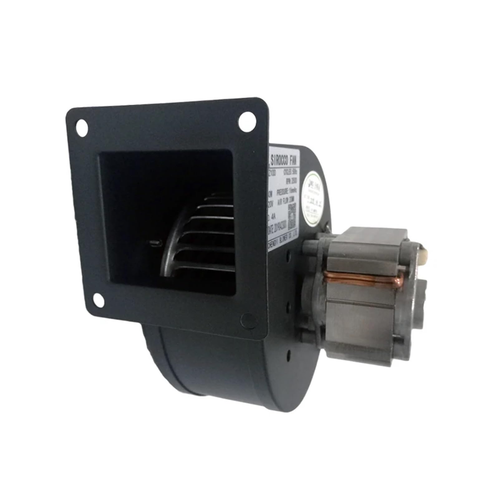 Ventilateur centrifuge industriel CYZ100 40 W, ventilateur de chaudière Sirocco avec moteur à pôle ombragé en fil de cuivre Ventilation efficace à haute pression