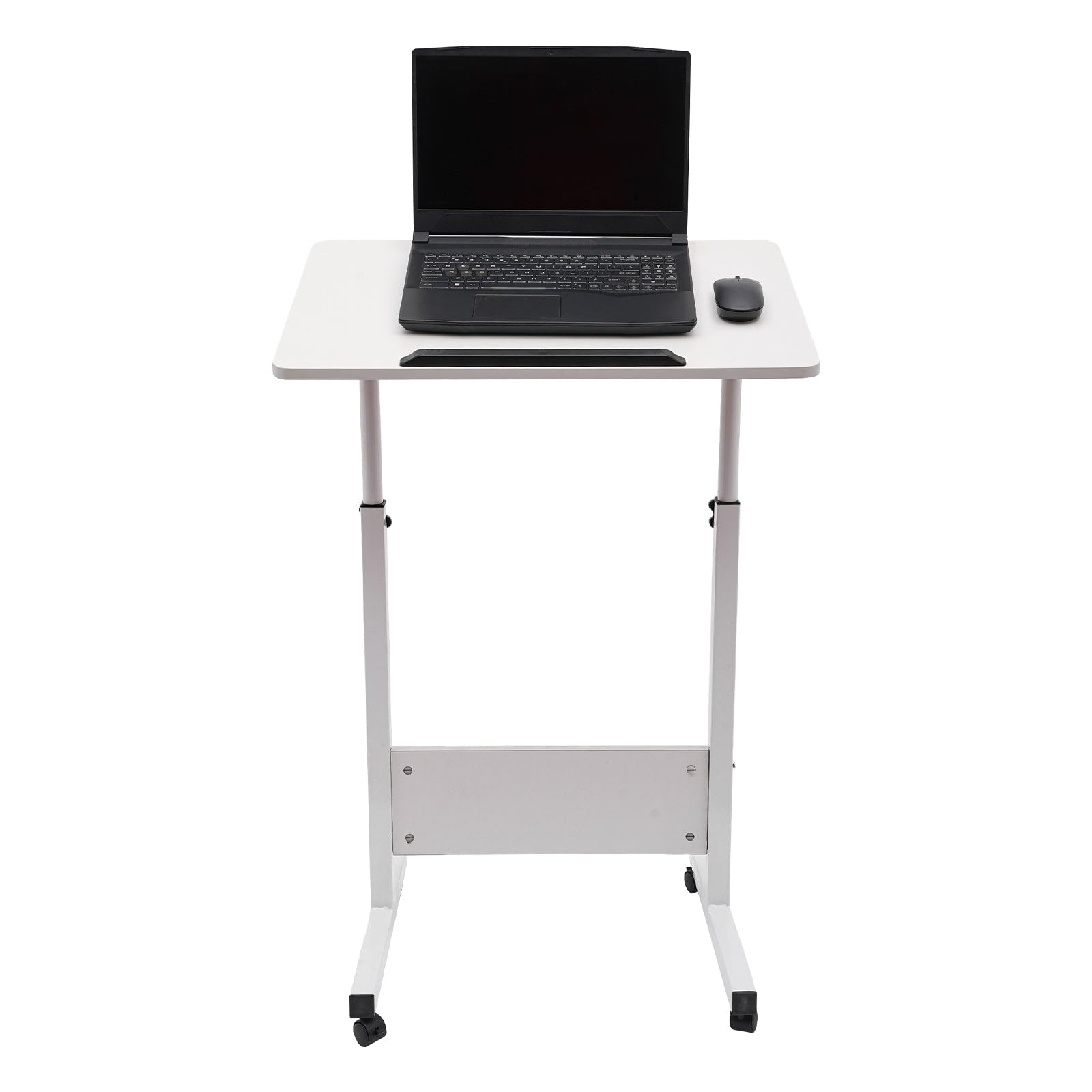 Adjustable Height Standing Desk Writable Tempered Glass Desktop with Eraser — view 6