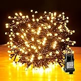 lichterkette außen figuren 【Schaffen Sie ein warmes Zuhause】Die Lichterkette Warmweiß ist mit 100 Lampenperlen ausgestattet, die gelbes, blendfreies Licht ausstrahlen, eine warme und behagliche Atmosphäre schaffen und Ihrem Haus einen Hauch von Wärme und Romantik verleihen, damit Sie die Party besser genießen können. Urlaub, Abendessen, Filme usw