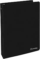 Vista 22 de Carpeta de 3 pulgadas con 3 anillas, color negro, con anillas inclinadas en D de 3 pulgadas, cubierta transparente con 2 bolsillos interiores