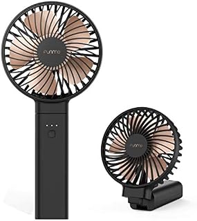 FUNME Handheld Fan 2023 New Mini Portable Fan with 5000 Battery Rechargeable 3.5-20H Working Time 4 Speeds Silent Powerful Foldable Fan for Girls Travel and Home Black