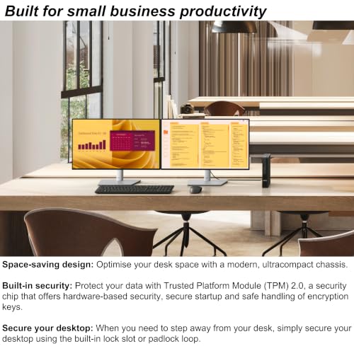 Image of Dell Pro Micro Mini PC for Business, AMD Ryzen 5 150, 16GB DDR5 RAM, 1TB SSD, (Next Gen of OptiPlex Micro), AI-Ready, WiFi 6, Windows 11 Pro