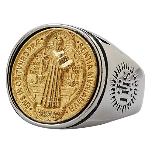 Bague medaille croix Saint Benoit : finis les bijoux qui ternissent et s'oxydent