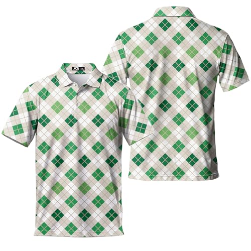 Funny Golf Shirts for Men, Hawaiian Polo Shirts for Men Unisex Casual Shirt Mens Polo Shirts Short Sleeve2
