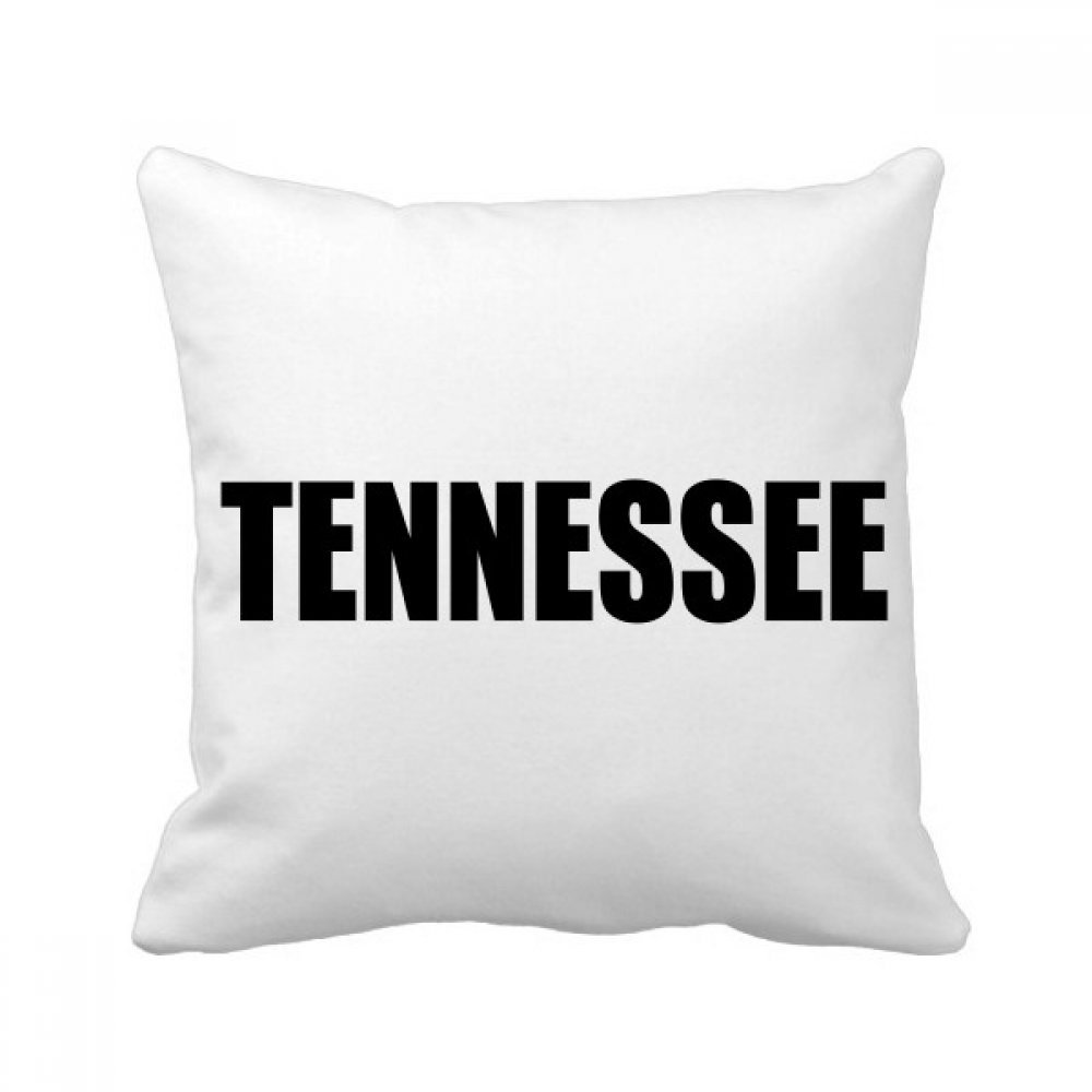 Coussin Tennessee Ville pour soulager le dos oreiller carré multicolore de canapé 40cm