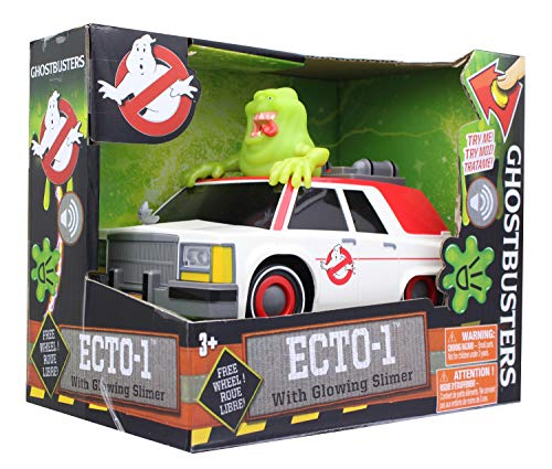 NKOK Ghostbusters Animated B/O Ecto1 with Slimer B/O 1, Ghost Catcher