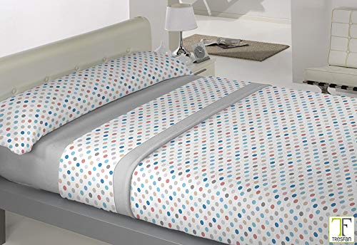 AGORA SABANAS CORALINA Doble Cara PERCHADO,-Gris Cama 150