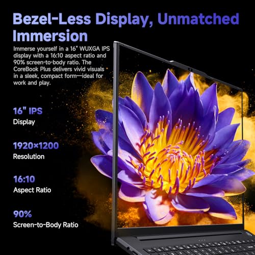Image of CHUWI Gaming Laptop 16'', AMD Ryzen 5 (Beat i7-1355U), 16GB RAM 512GB SSD | Win 11 Pro Laptop with Office, IPS 2K Display, Backlit Keyboard, 74.1Wh, WiFi 6, BT 5.2, 4K HDMI
