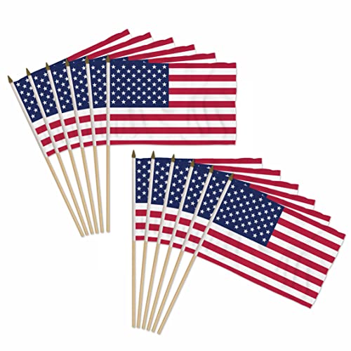 USA Stick Flags - One dozen stick flags - 12