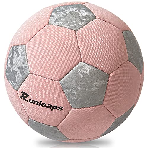 Runleaps Soccer Balls Youth, Soccer Ball Size 5 Classic Thicker Pu Balls Toy Suitable For Young Teen, Children, Boys, Girls, School, League Game Play Training Standard Ball Indoor Outdoor Gift #TOP2
