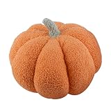 Halloween Kürbis Kuscheltier Pumpkin Pillow, Kissen Geschenke für Kinder und Erwachsene, Gestopftes Plüsch Kürbis kissen für Thanksgiving Party Deko, Haushalts Deko und Herbst Deko(Orange 20CM)