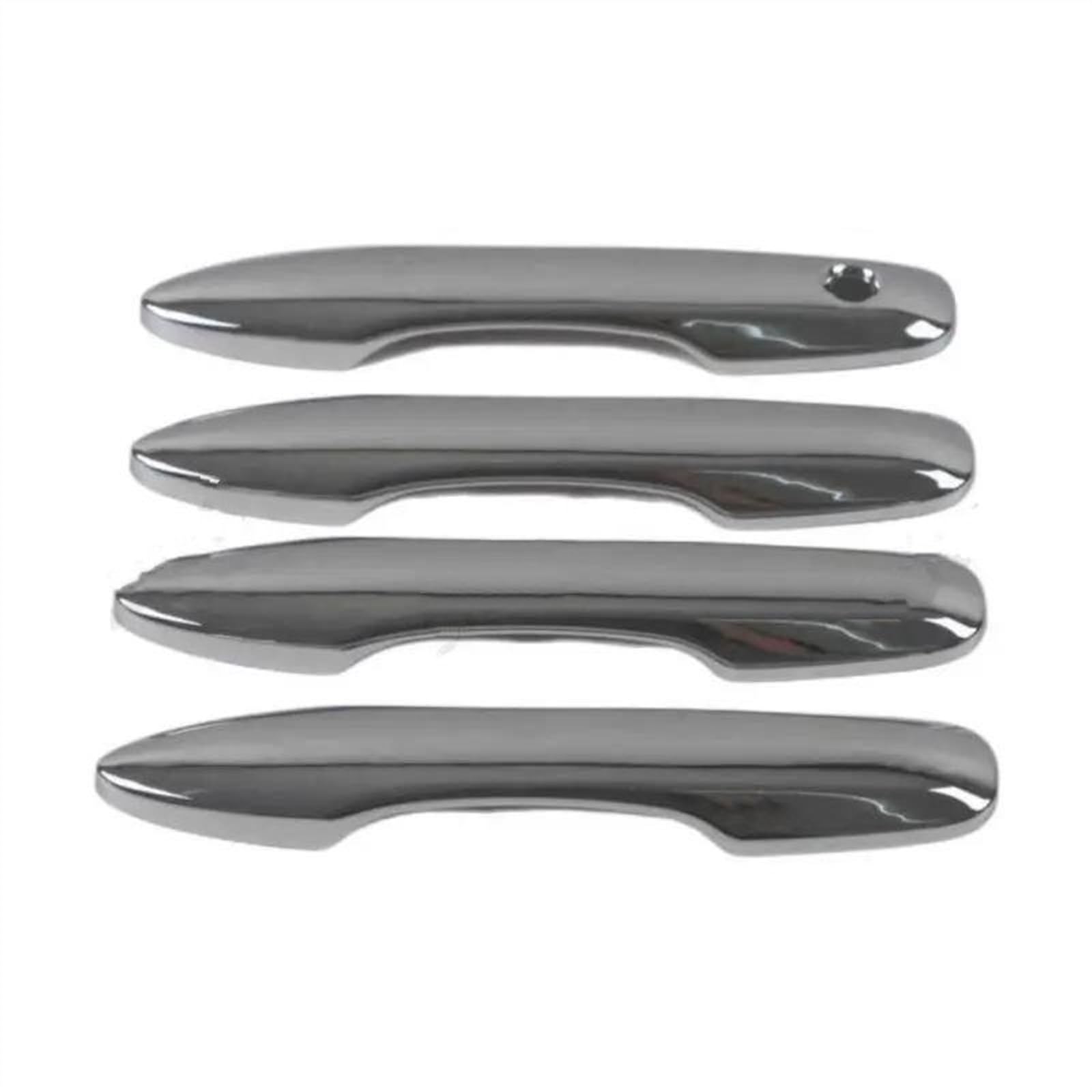 NOHEEU Carbon Fiber Chrome Car Door Handle Bowl Cover for Toyota for Corolla for Altis E210 19-23 Sticker(Chrome 3)