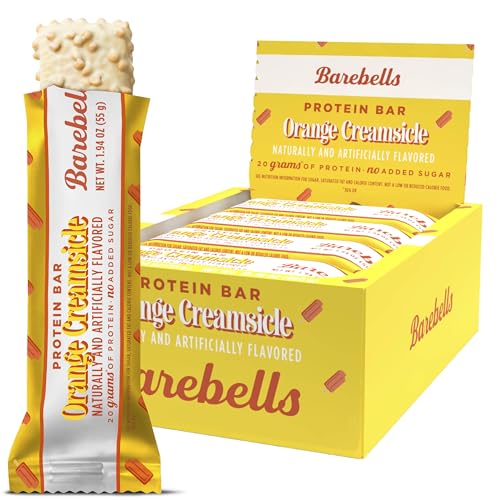 Image of Barebells Orange Creamsicle Protein Bar - 20g Protein - No Added Sugar - 12 x 55g High Protein Snack - Post Workout Snack