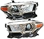 DNYSYSJ Headlights Assembly Fits for 2016 2017 2018 2019 Tacoma Models Limited/TRD, Driver and Passenger Side Factory LED DRL Headlights Headlamps Replacement (Headlights Pair Set, Style 2)