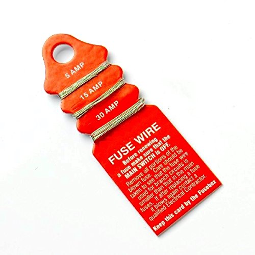 Bulk Hardware TM BH03663 Fil fusible 5/15/30 amp sur carte avec fusibles, Blanc