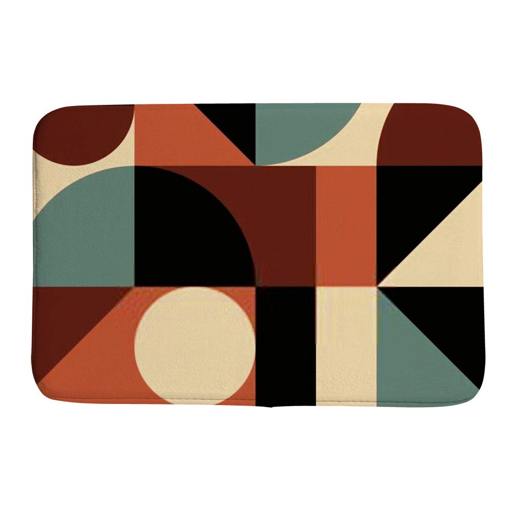 Tapis de bain en velours corail antidérapant café 36x24