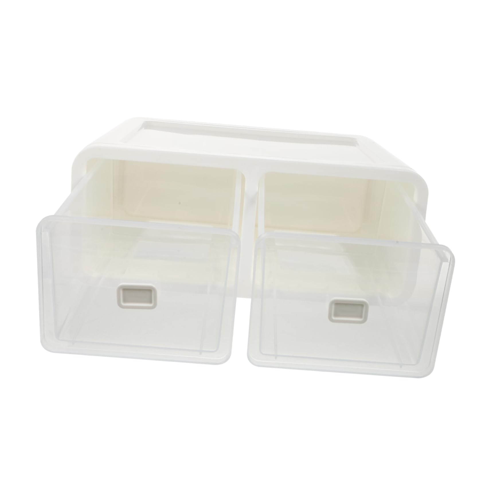 Caja de Almacenamiento para Armario Cajón, Pp Blanco, 2 Compartimentos
