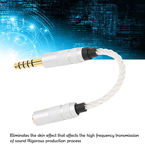 Zunate 4.4mm Balanced Male to 3.5mm Stereo Female Adapter Cable Silver Plated Copper Wire for NW‑ZX300A NW‑WM1A NW‑WM1Z PHA‑2A Player - Image 2