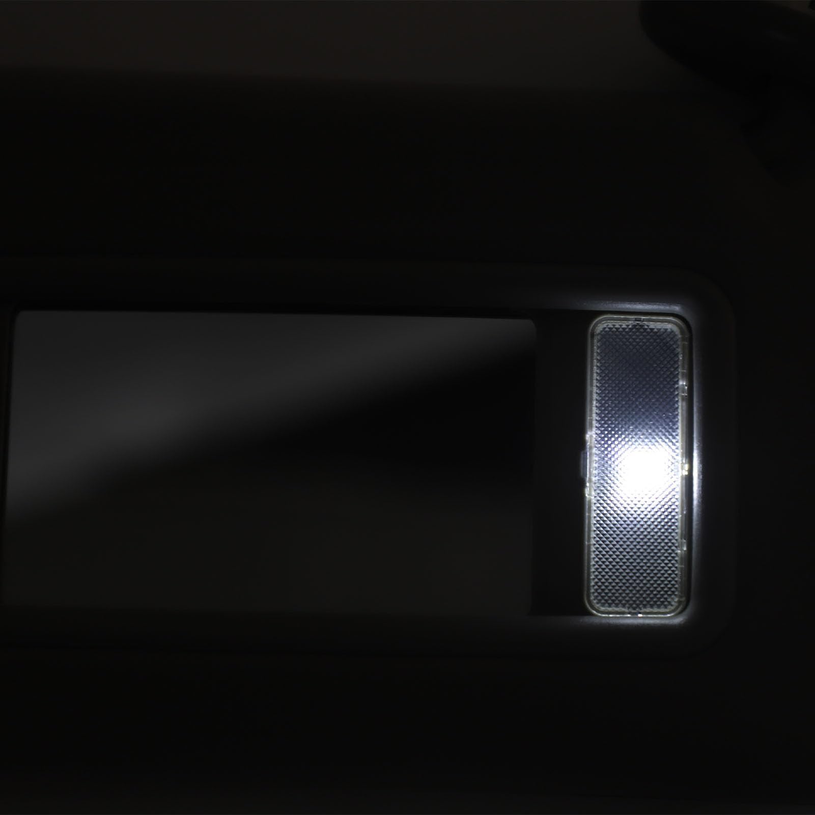 Visiera Parasole per Auto Visiera Laterale in ABS Grigio con Specchio e Luce per Dal 2002 Al 2010 Protezione Antiabbagliamento Solare per la Guida Quotidiana in Viaggio e Pendolarismo