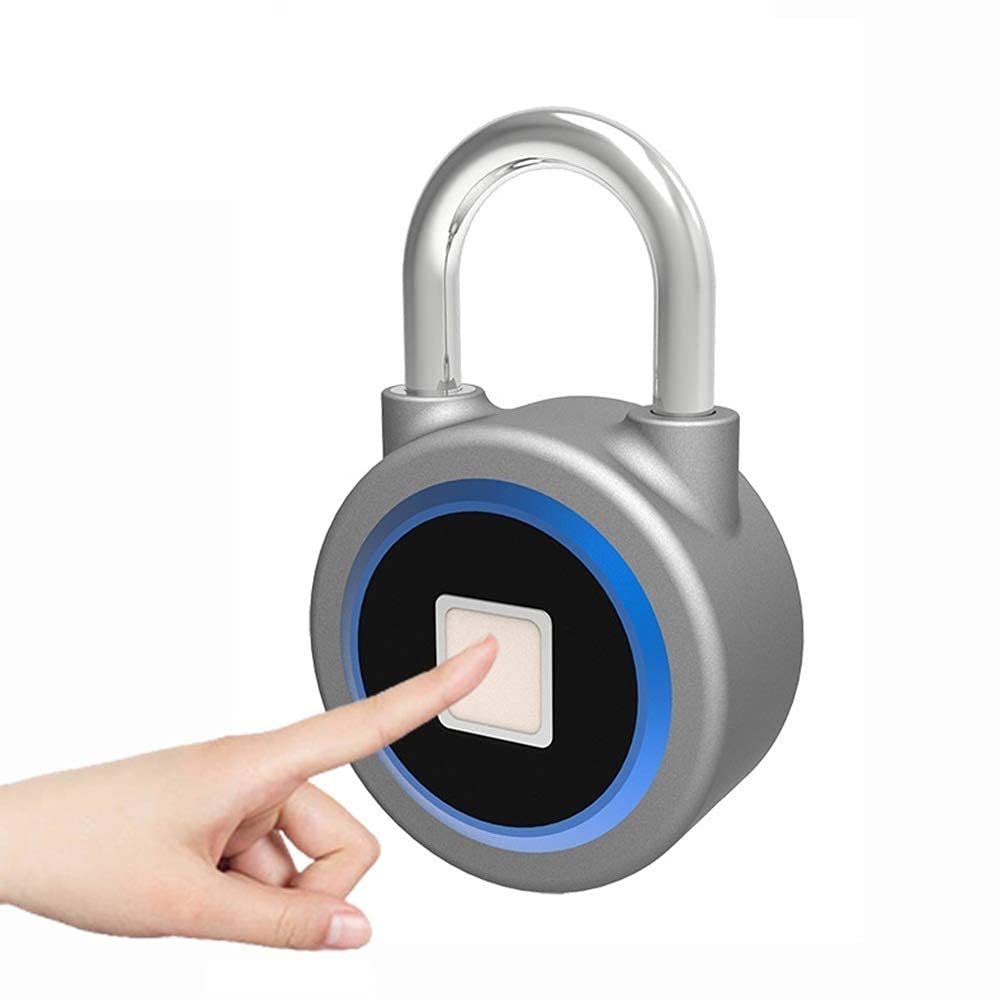 Kłódka z czytnikiem linii papilarnych Inteligentna blokada dotykowa Metalowa wodoodporna Anti-Theft Inteligentny system bezkluczykowy do szafki gimnastycznej, szkolnej szafki, plecaka, walizki, baga