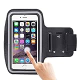 iphone 6 clave 4 digitos  COOSA Smartphone brazal de los deportes y la titular de la clave para Apple Iphone 6 Plus y otros similares Tamaño teléfonos inteligentes, con la correa de velcro ajustable para correr, caminar, ciclismo, Una Buena Condición, etc. (Negro)