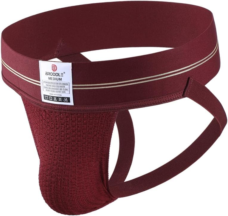 Men's Jockstrap Stretchy Nylon Mesh Pouch Performance Workout Athletic Supporters for Men