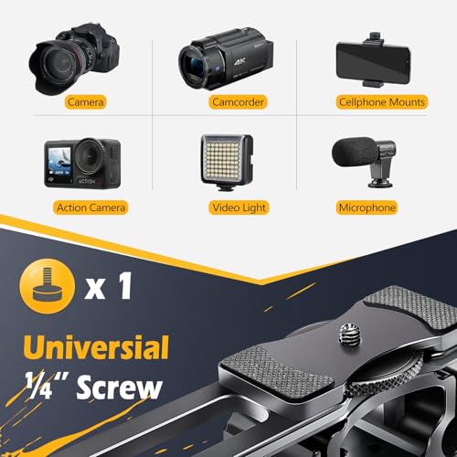 Image of Zeadio Camera Video Rig Cage, Aluminum Filmmaking Movie Making Kit, Compatible with All DSLR Camera and Camcorder