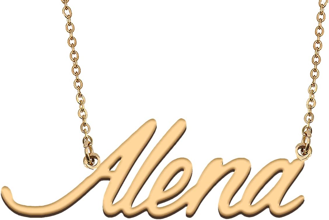 HUAN XUNPersonalized Name Necklace for Women Custom Initial Pendant Custom Name Jewelry Gift for Mother Day