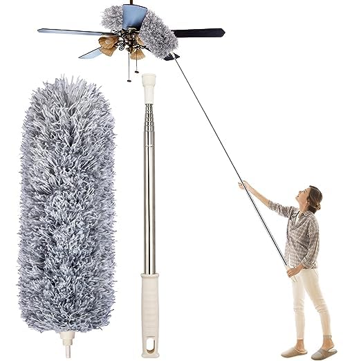 Microfiber dust Mop for Wall Cleaning Mop with Long Handle Ceiling Fan