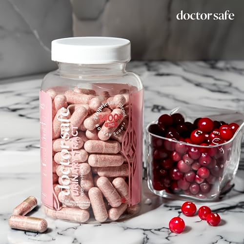 D-Mannose Supplement For Urinary Tract Health | Fortified With Cranmax For Vaginal Health | 1400Mg Natural Ut Support Cranberry Pills | Rapid Action Detox & Impurities Flush (60 Count) #TOP6
