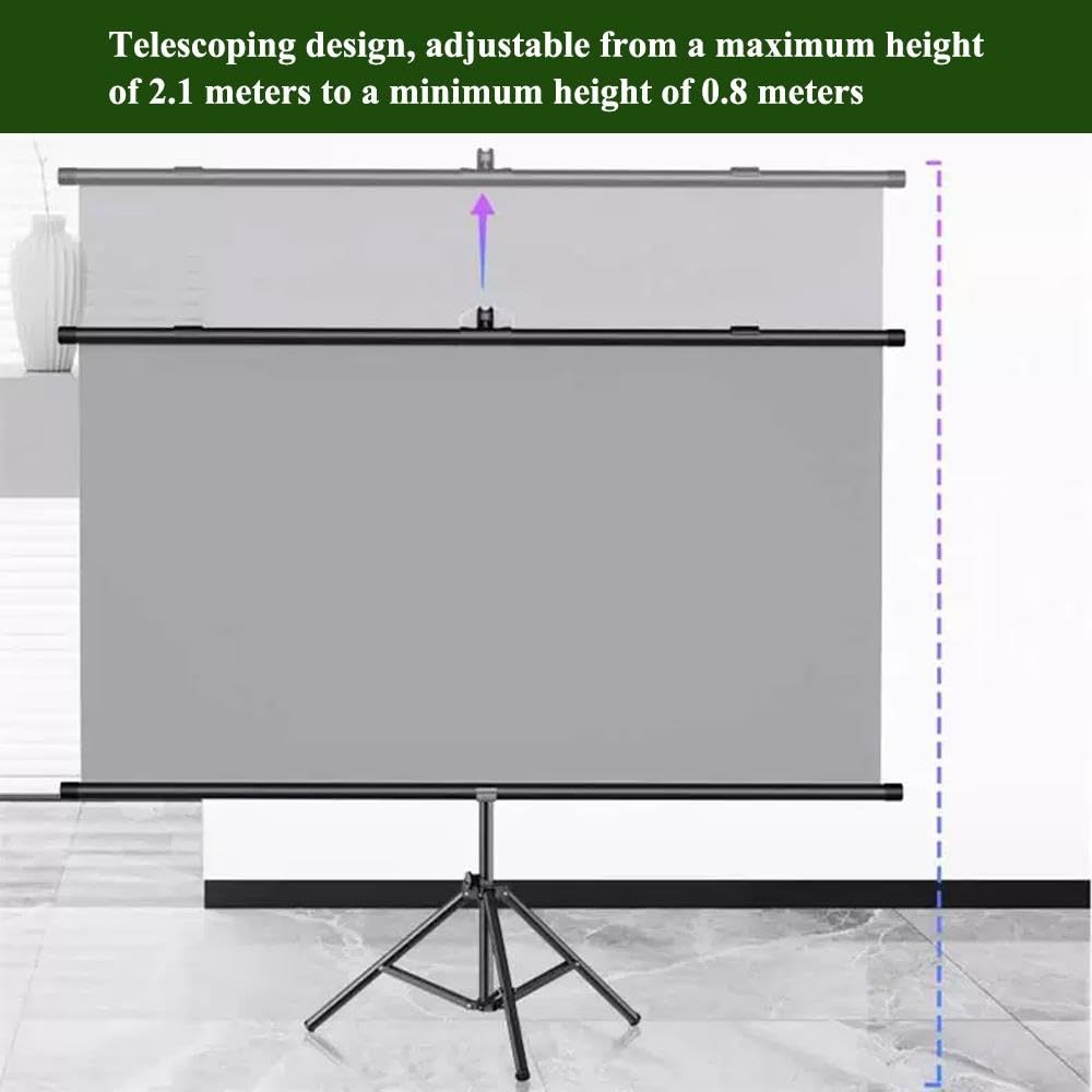 Telo Proiettore Con Treppiede 16:9 4K HD 60" Schermo Proiettore Regolabile