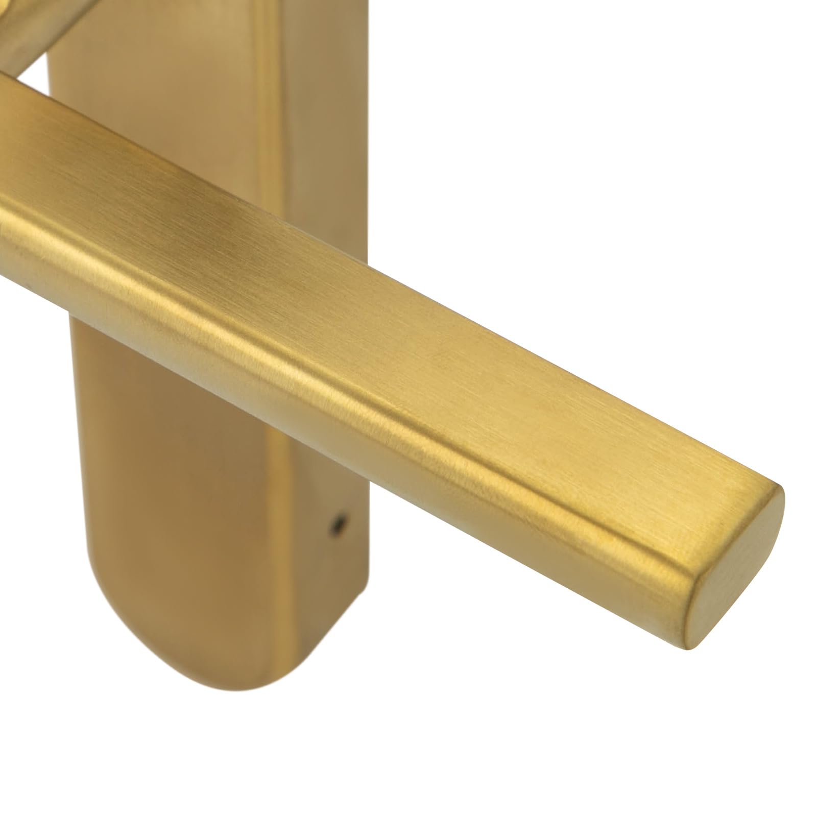 Gold Fingerabdruck-Türschloss, Intelligentes Türschloss mit Griff Digitales Türschloss, für Häuser Wohnungen Hotels Büros 4 * 33cm
