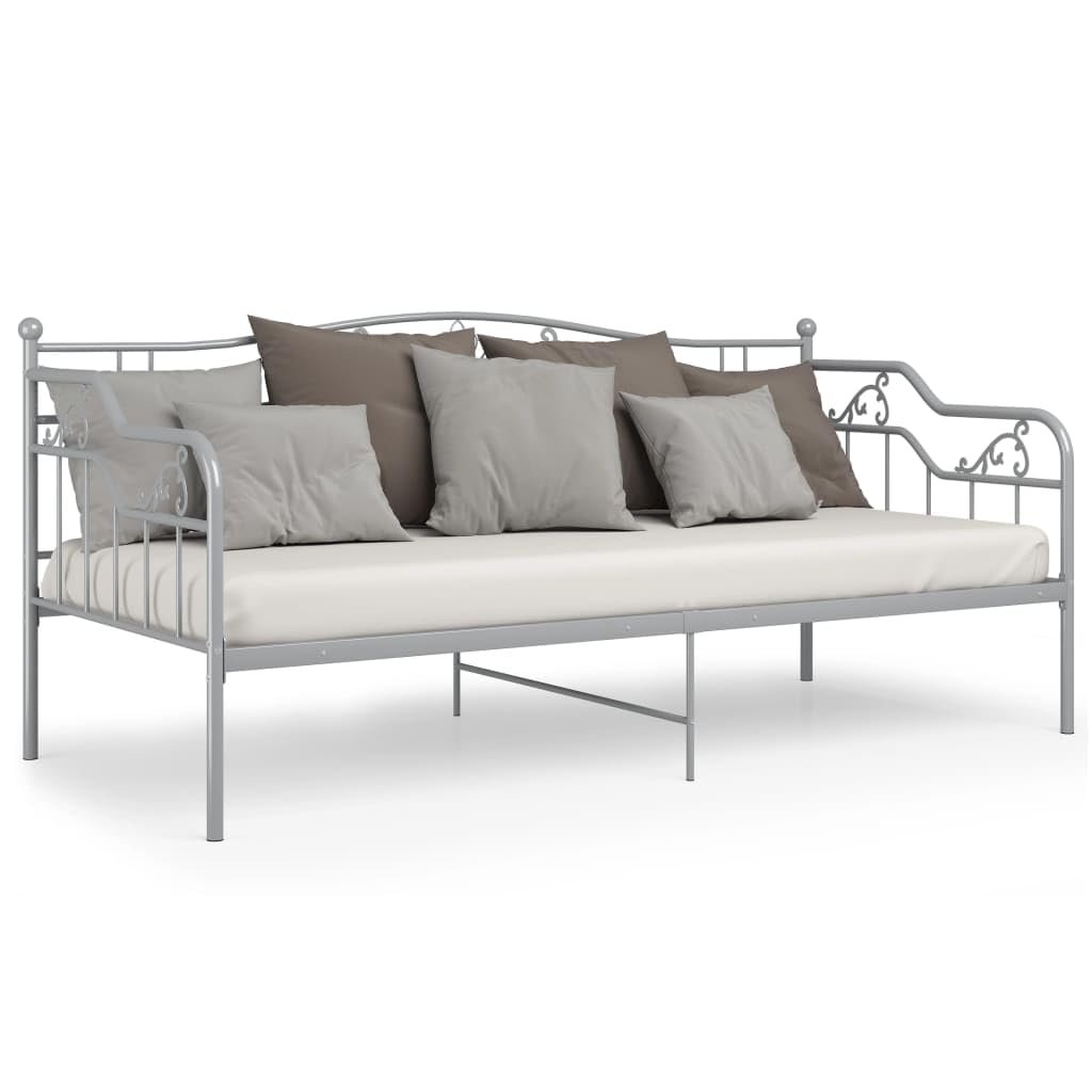 Produktbild von Bett 90x200 Aingoo Tagesbett Daybed, Metallbett Bettgestell Bett Mit Lattenrost Rahmen Metall Lattenrost 90x200cm