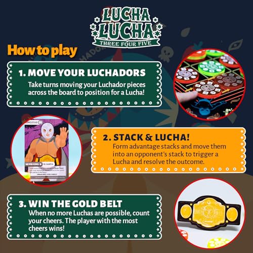 Lucha Lucha juego de mesa estratégico para 2 jugadores miniatura 3