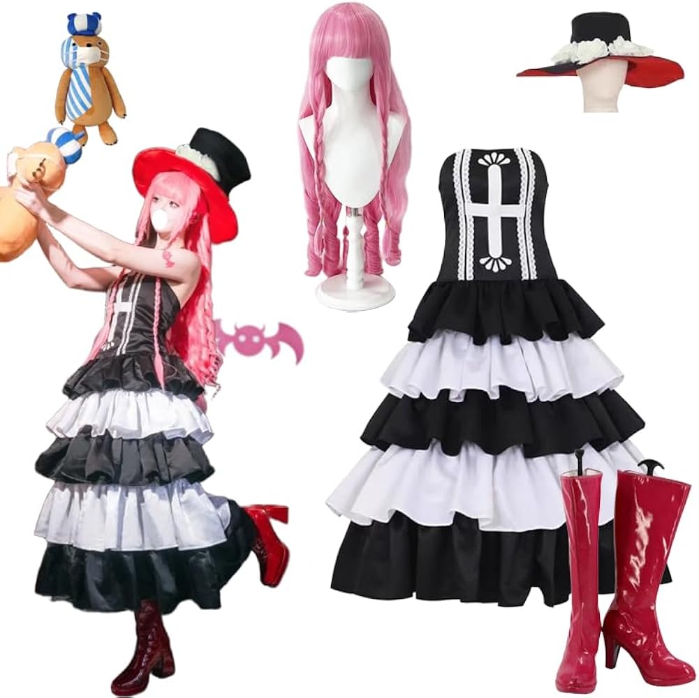 ペローナ　コスチュームセット Amazon.co.jp: [Picksoco] ウィッグ付き ペローナ コスプレ 衣装 王冠