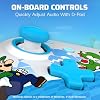 Controlador PDP REMATCH Enhanced con Cable para Nintendo Switch Pro, Gamepad Oficialmente Licenciado Compatible con Switch Lite/OLED, Botones Programables Personalizables, Mario Escape (Azul/Blanco) 8