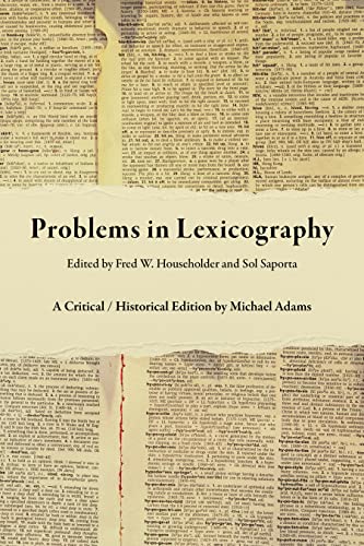 Problems in Lexicography view 2