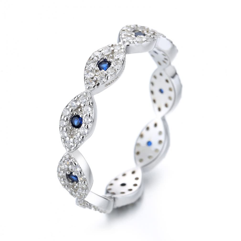 S925 Sterling Silber Ringe für Frauen Viel Glück Stein Voll AAA Zirkon Ring Hochzeit Schmuck